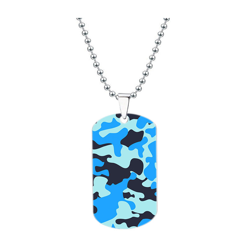 Wholesale Camouflage Series Stainless Steel Necklace